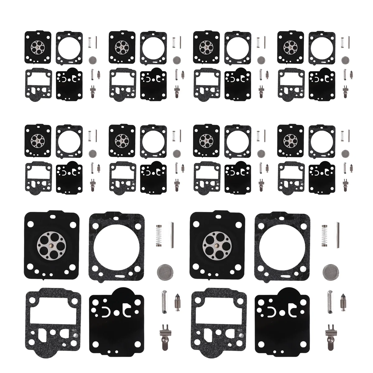 Hot sale 10 Set Carburetor Kit for 240 236 235 435 E JONSERED CS2238 CS2234 RB149, RB 149 Diaphragm Set