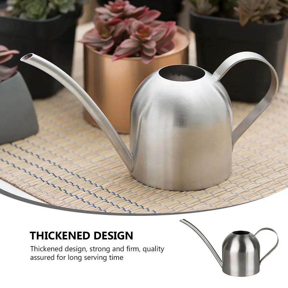1Pcs Household Gardening Sprayer Silver Long Nose Watering Can for Plant Flower Care Outdoor Use Watering Can Spraying Bottle view 3