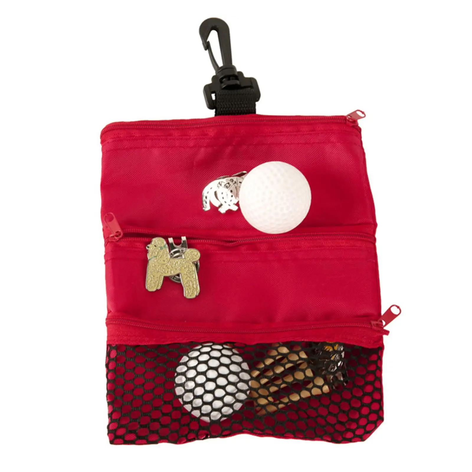 Portable Golf Ball with Zipper Storage Bag for Golfer Gift Golf Accessories