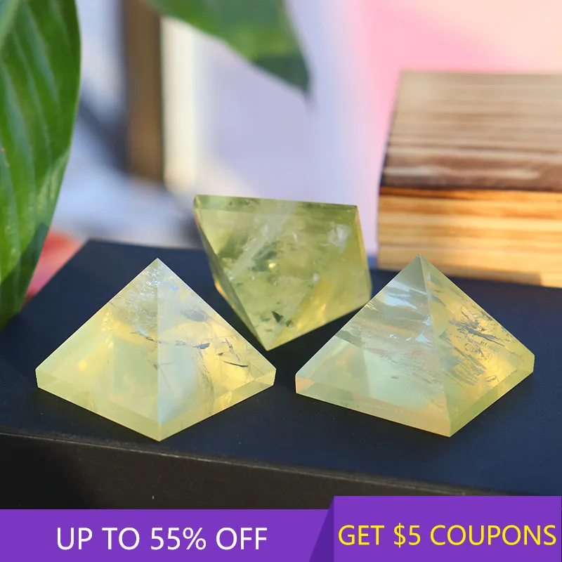 

Natural Yellow Citrine Quartz Crystal Pyramid Healing Gemstone Chakra Reiki Mineral Rock Stone Tower Ornaments Home Decor Crafts