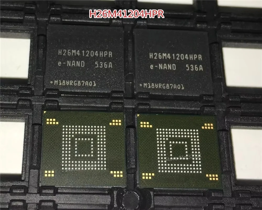 100% New Original H26M41204HPR eMMC ver 5.1 BGA-153 H26M41204 In Stock