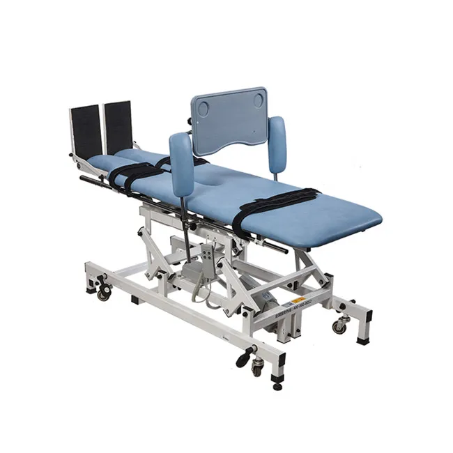 

Medical Electric Tilt Table Rehabilitation Standing Bed Physiotherapy Table for Functional Rehabilitation