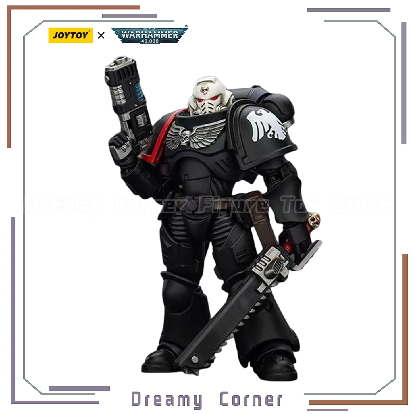 

【В наличии】JOYTOY Warhammer 40K Raven Guard Intercessors Sergeant Ashan 1/18 Коллекция экшн-фигурок