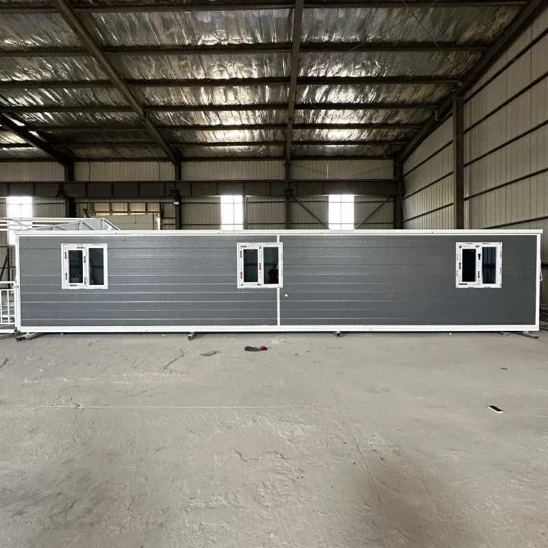 20ft 40ft Container Expandable Foldable Houses With Balcony And Kitchen Bedroom Hurricane-Proof Foldable Prefab House