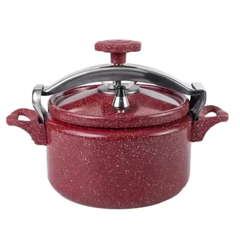 for Explosion-proof Eco-friendly Aluminum Pressure Cooker Ceramic Coated External Bakelite Handle Glass Cover Gas Stove