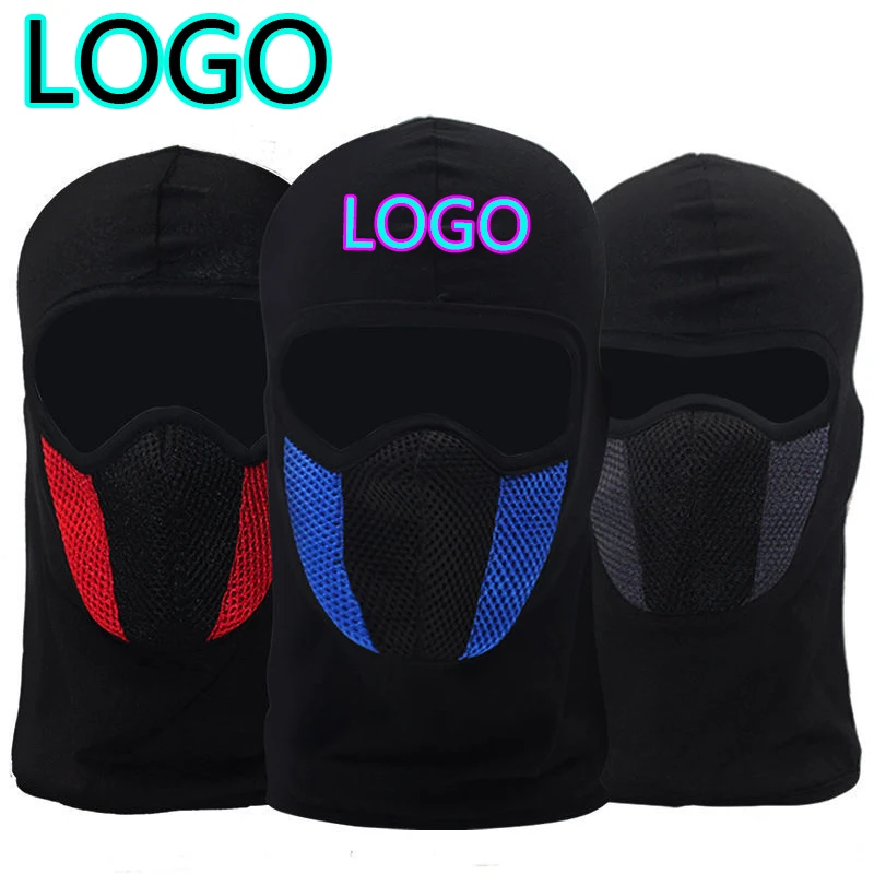 شعار مخصص قناع الوجه للدراجات النارية للرجال والنساء ، في الهواء الطلق ، الرقبة ، كامل ، قبعة التزلج ، عارضة ، مقاومة للرياح ، درع الوجه ، أقنعة راكبي الدراجات النارية ، جديدة #1