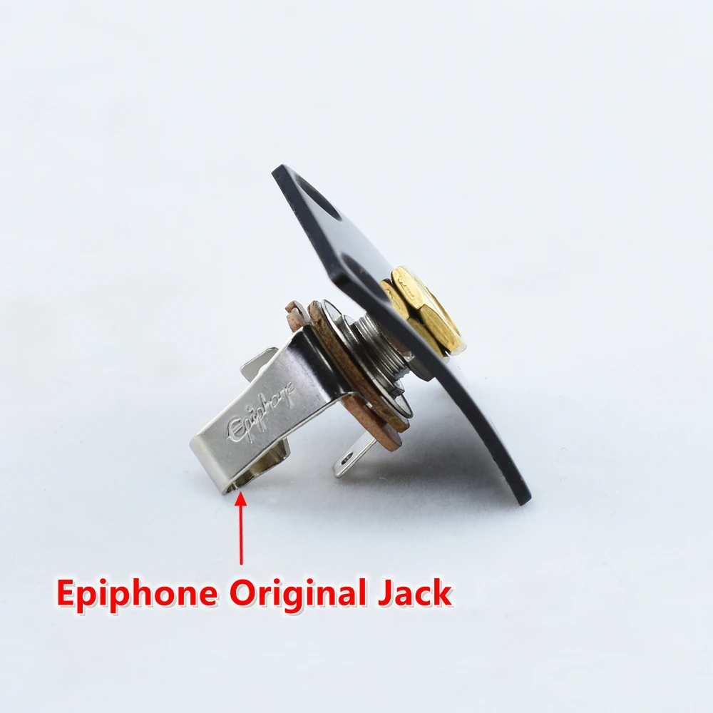 Original Genuine Epi Output Jack And Plate For Electric Guitar - Made In Korea