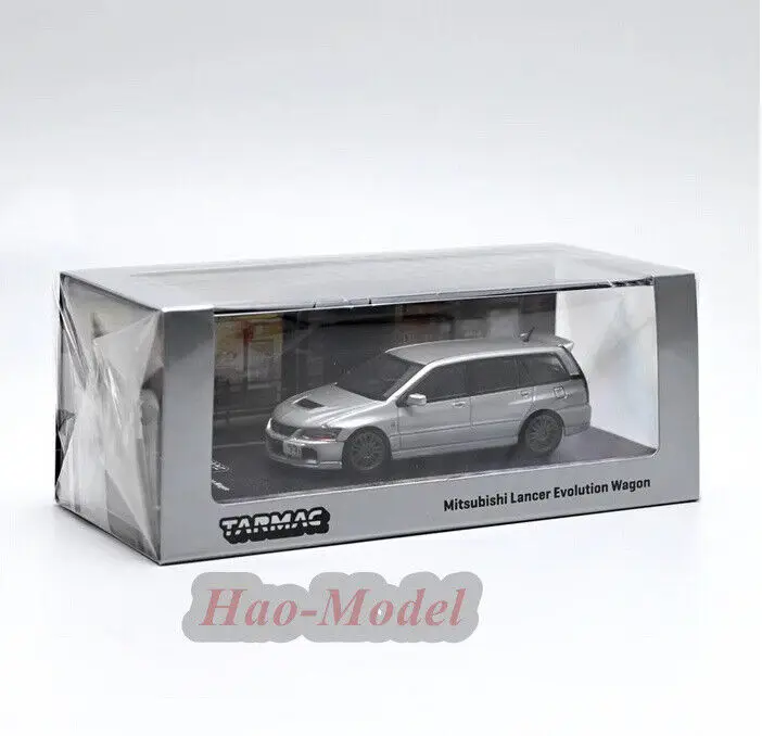 TW 1/64 For Mitsubishi Lancer Evolution Wagon Alloy Diecast Model Car Simulation Birthday Gift Hobby Display Ornaments Silver