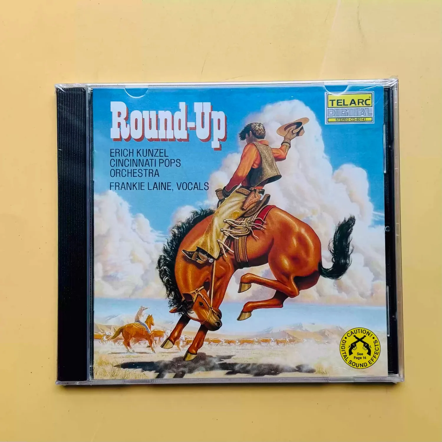 

Erich Kunzel Cincinnati Pops "Round-Up" Western Orchestral Music CD Telarc Audiophile Dynamic Sound Effects Frankie Laine Vocals