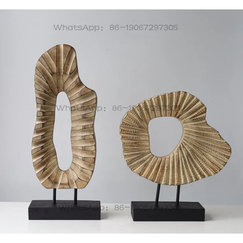 Simple Creative Geometric Abstract Sculpture Ornament Soft Decoration