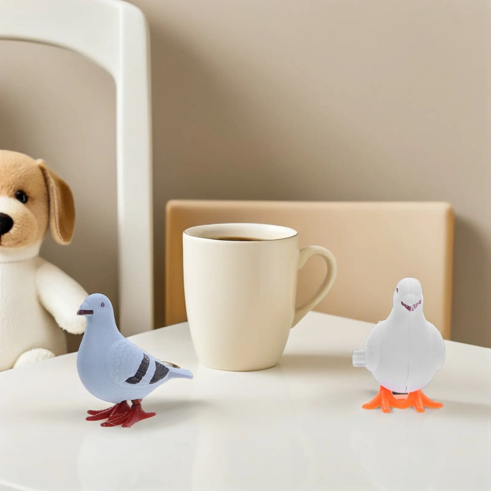 

6Pcs Wind Up Pigeons Jumping Kids Gifts Walking Pigeon Clockwork Festival Basket Filler Fun Gift for Children Wind Up Toys