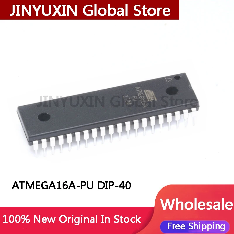2-10Pcs ATMEGA16A-PU ATMEGA16A PU DIP-40 IC Chip Stock Wholesale