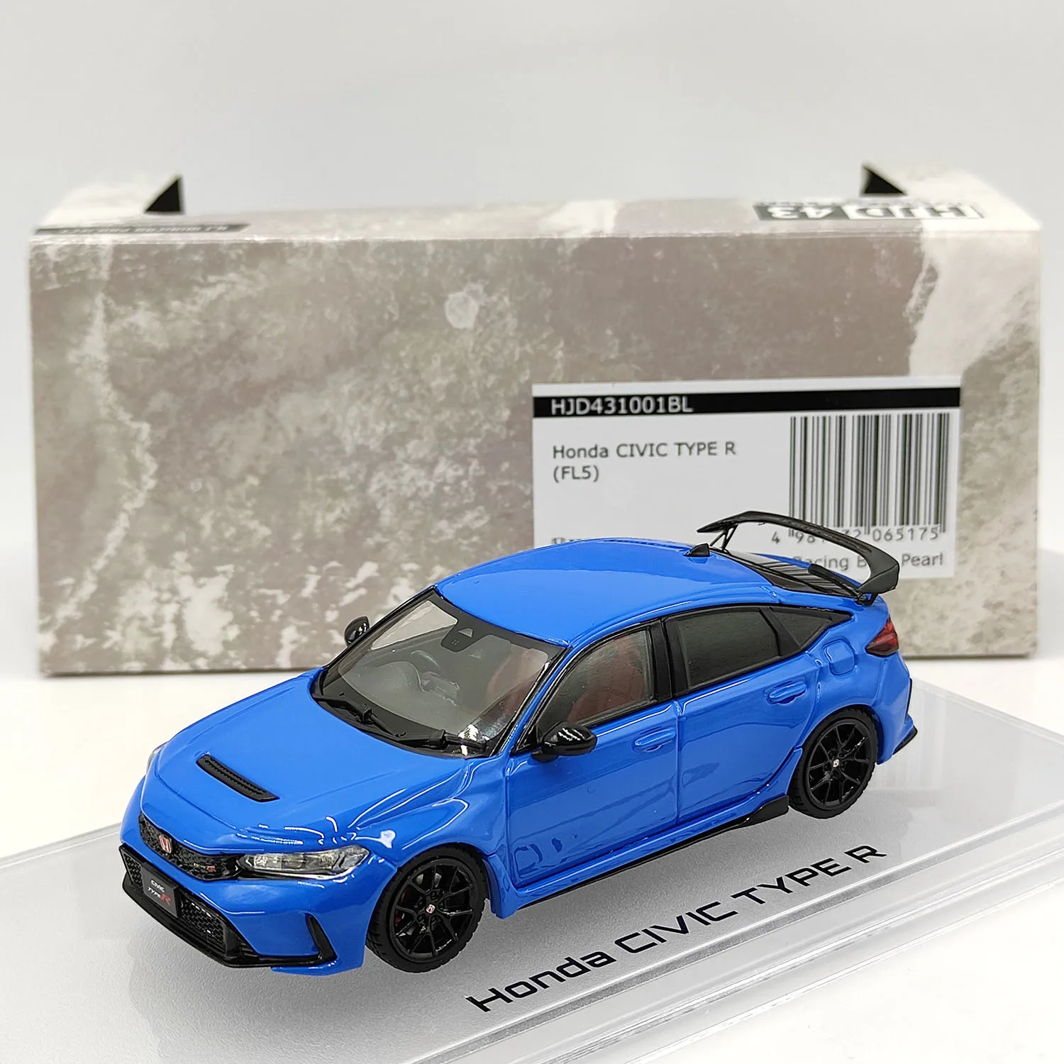 

Diecast 1:43 Scale HJ IG Hobby Japan Honda CIVIC TYPE R FL5 Alloy Car Model Collectible Toy Gift Souvenir Display Ornament