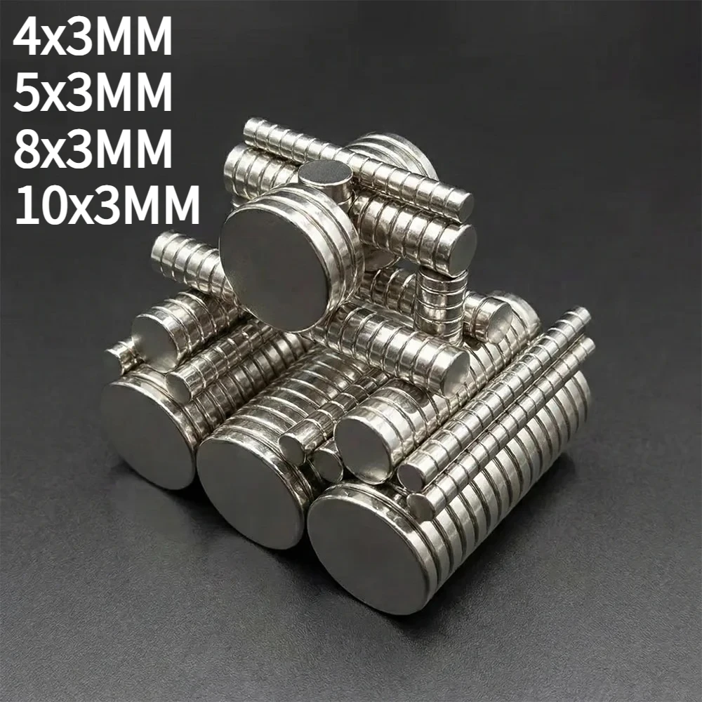 4x3/5x3/10x3mm Round Magnets Disc Magnet for  Fridge Building Craft DIY Decorative Versatile Application Round Magnets for Home
