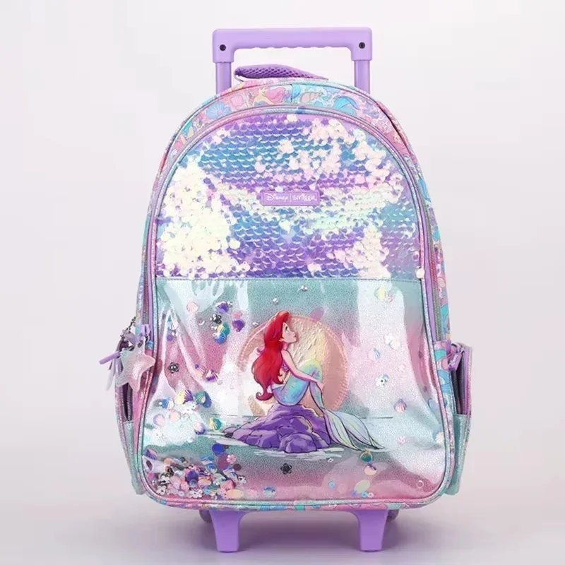 Hot New Smiggle Trolley Backpack For Primary And Secondary School Students Large Capacity Load Reducing Tugboat Bag Girls & Boys