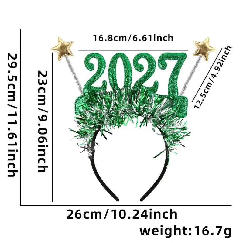 2027 Plastik-Brillen-Party-Stirnband, ideal für Neujahrs- und Weihnachtsdekorationen. – Detail 11