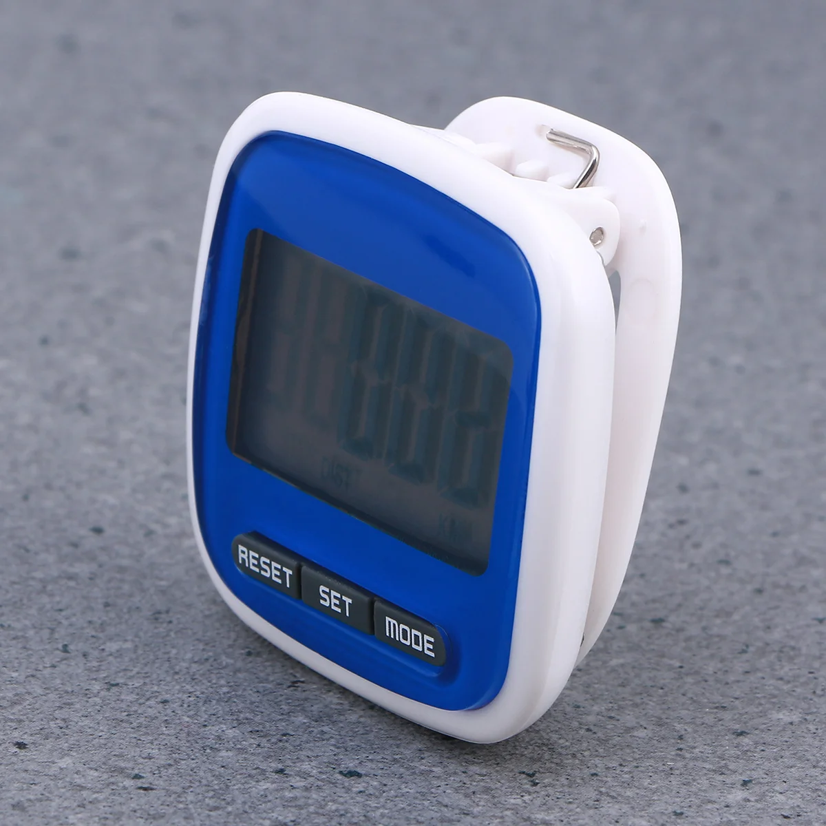 Multi-function LED Display Pocket Pedometer Step Counter (Blue)