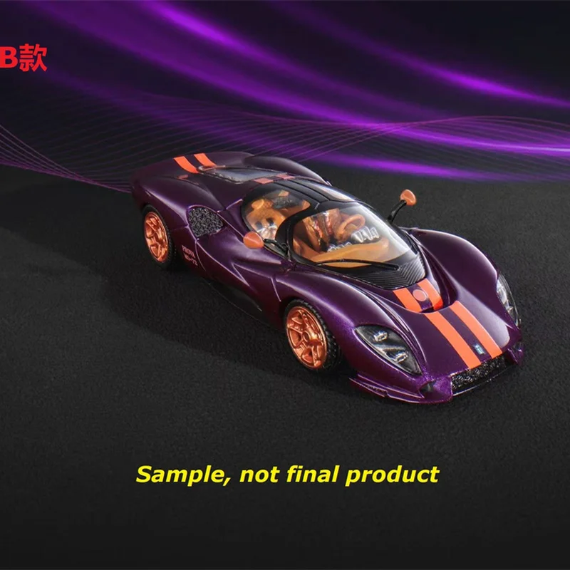 New In Stock Mirage 1:64 Detomaso P72 Car Alloy Limited Edition Diecast Detomaso Ornaments Custom Toys Kids Christmas Gift