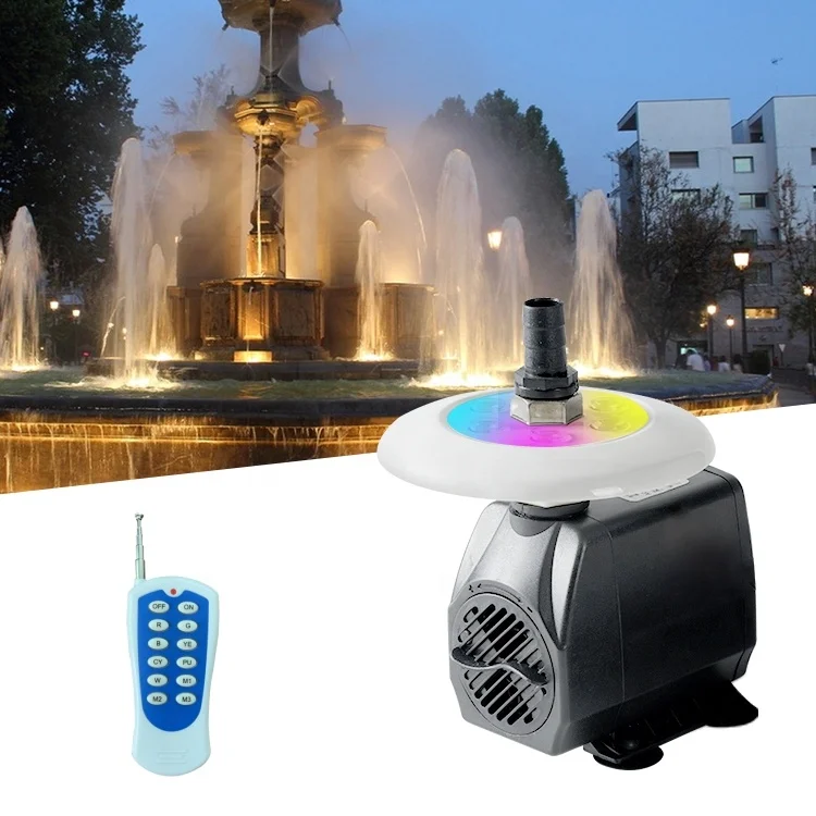 

Factory Customized 15w Landscape Fountain Head With Pump 110v 220v Outdoor Waterproof Ip68 SMD Pool Courtyard Led Fountain Light