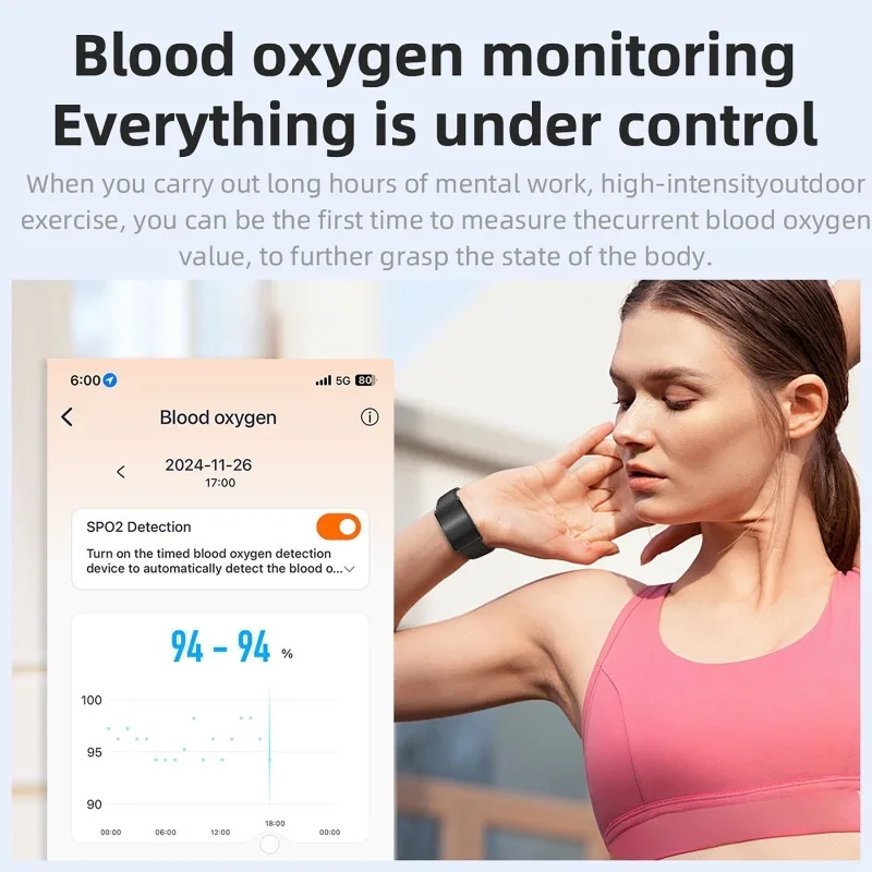 

AI Health Data Analysis Smart Watch Couple Bracelet Heart Rate Blood Pressure Monitor Sports Fitness Tracker Band Smartwatch