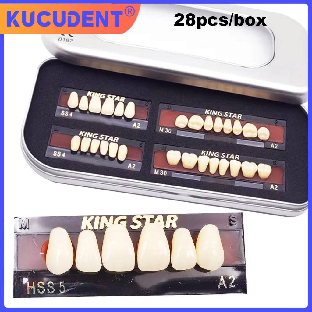 

Dental Synthetic Resin Teeth New Plastic Steel Teel Teeth Molded Steel Teeth Porcelain Tooth Dentures Full Denture Oral Material