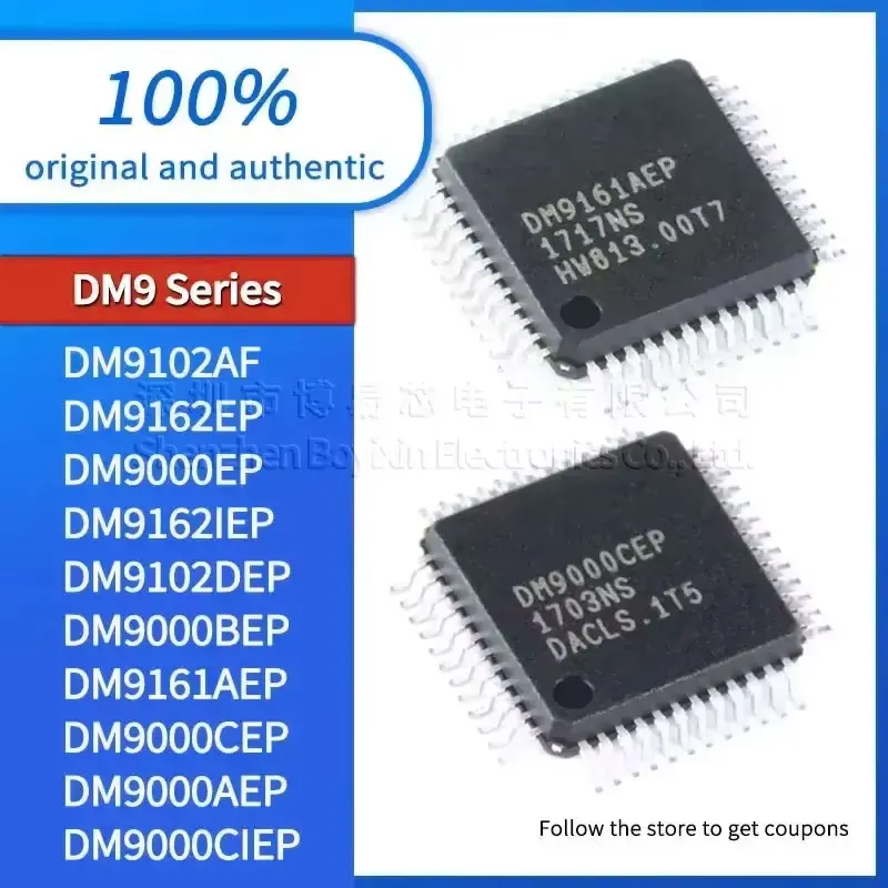 

1PCS NEW DM9102AF DM9102DEP DM9000BEP DM9162EP DM9000EP DM9000CIEP DM9000CEP DM9000AEP DM9161AEP DM9162IEP DM9051NP 9621ANP