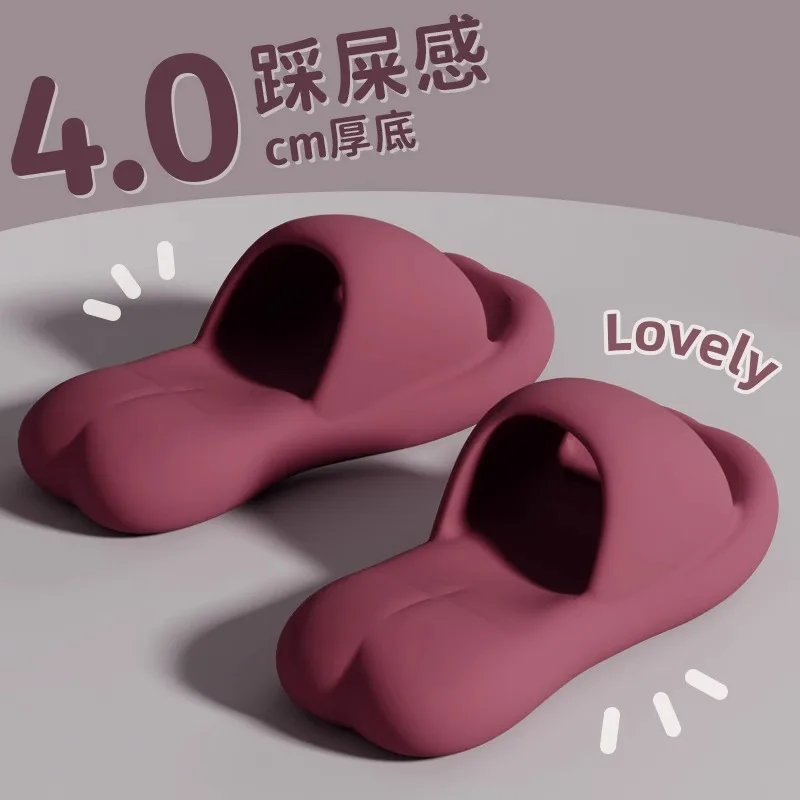 

Home Indoor Bathroom Non-slip Thick-soled Slippers for Women's Outer Wear 2024 New Summer Home Slippers for Women's