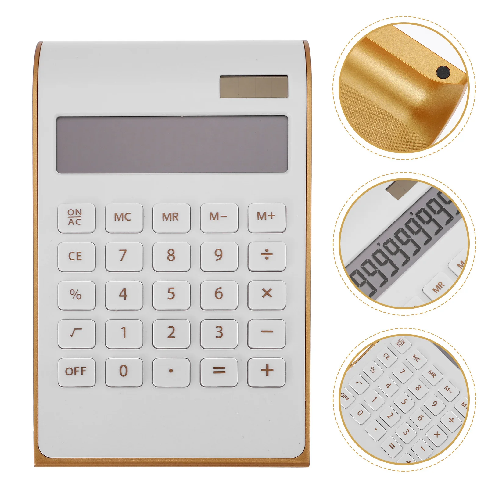 

Solar Calculator Portable Basic Desktop Calculator Compact Lightweight Professional Office Supply Household Counting Tool
