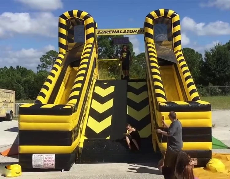 아드레날레이터 익스트림 트레드밀 액션 인플레이터블 스포츠 게임 PVC 모델 슬라이드 놀이 공간용 블로워 액세서리 포함