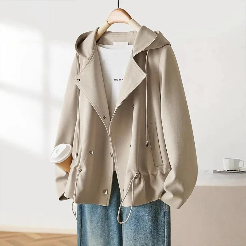 2025-printemps-automne-nouvelle-veste-femme-a-capuche-court-coupe-vent-manteau-dames-conception-ample-sens-vetements-d'exterieur-pardessus-haut-pour-femme