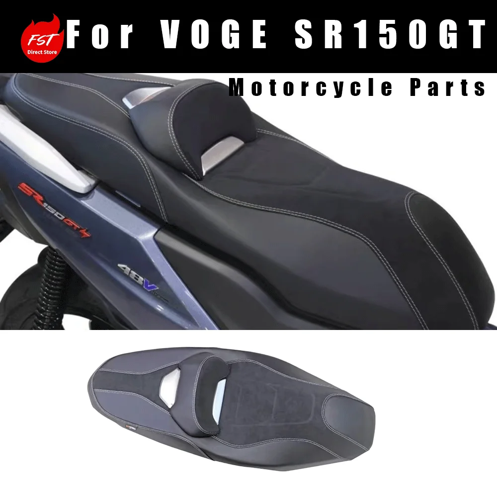 Lowered Height Seat Assembly With Mini Backrest Lumbar & Hip Support Modified Parts Fit Loncin VOGE SR150GT