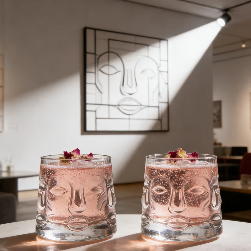 2-teiliges Set Whiskey-Gläser aus Kristallglas, Rotierende Drehgläser für Wein und Brandy, Trinkgläser für Bar und Zuhause, Cocktails