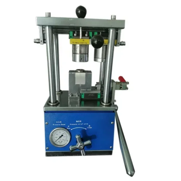 Manual Hydraulic Lithium Battery Case Sealing Machine Crimping Machine Crimper For Cylinder Cell R&D Line