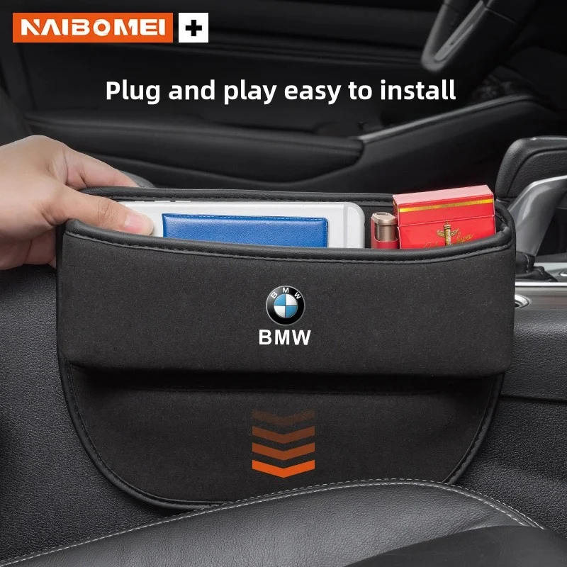 For BMW E46 E90 E60 E39 E36 E92 E87 E70 E91 E53 E30 E34 E83 E61 E28 E62 E93 Car Seat Gap Storage Box Auto Accessories Interior