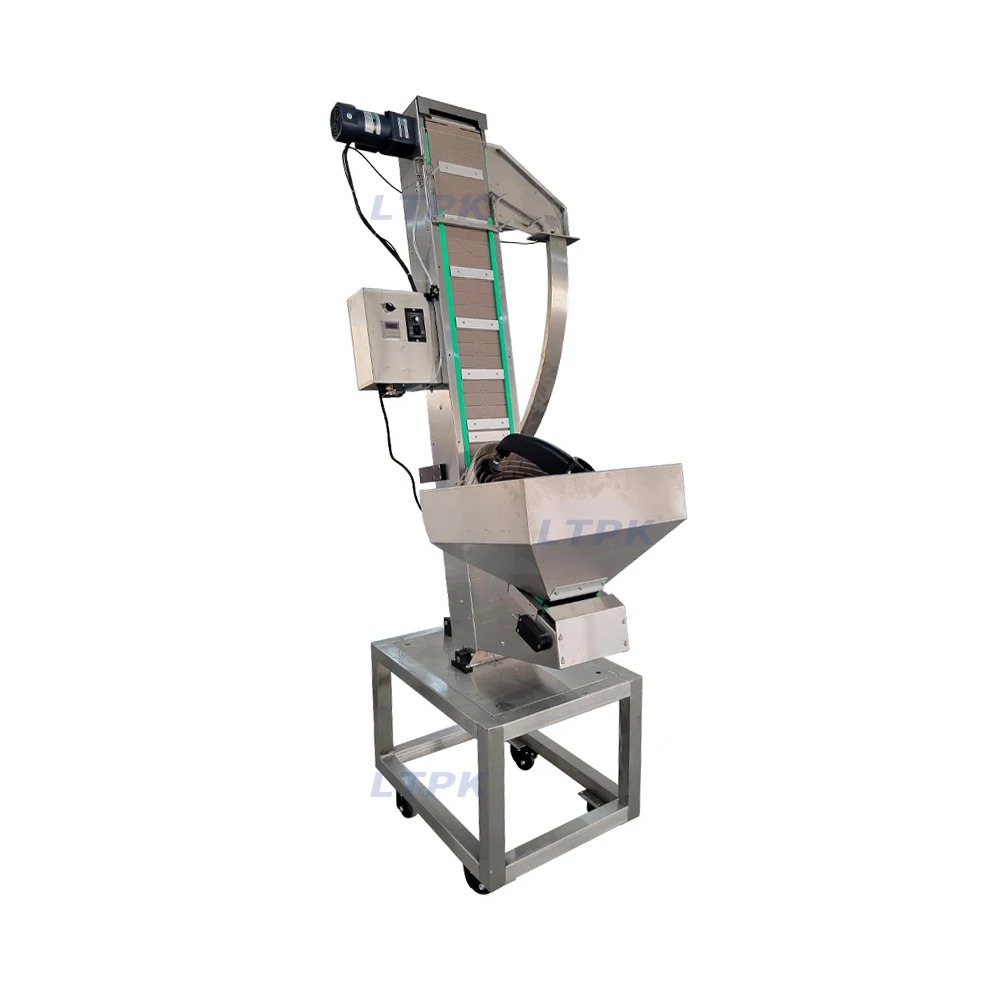 Good Quality  LT-ACF02 Commercial Machine Automatic Customize Plastic PET Bottle Bulk Cap Feeding Elevator Machine