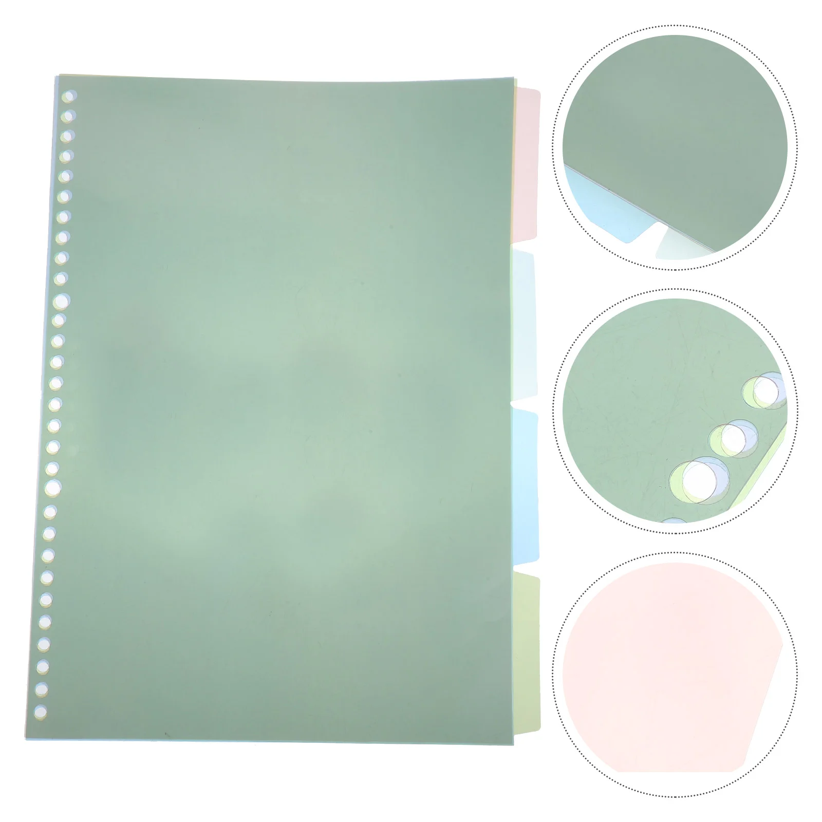 

4 Sets A4 Binder Dividers Multicolor Subject Tab Divider Letter Size Binder Tabs Notebook Index Dividers Page Markers Subject