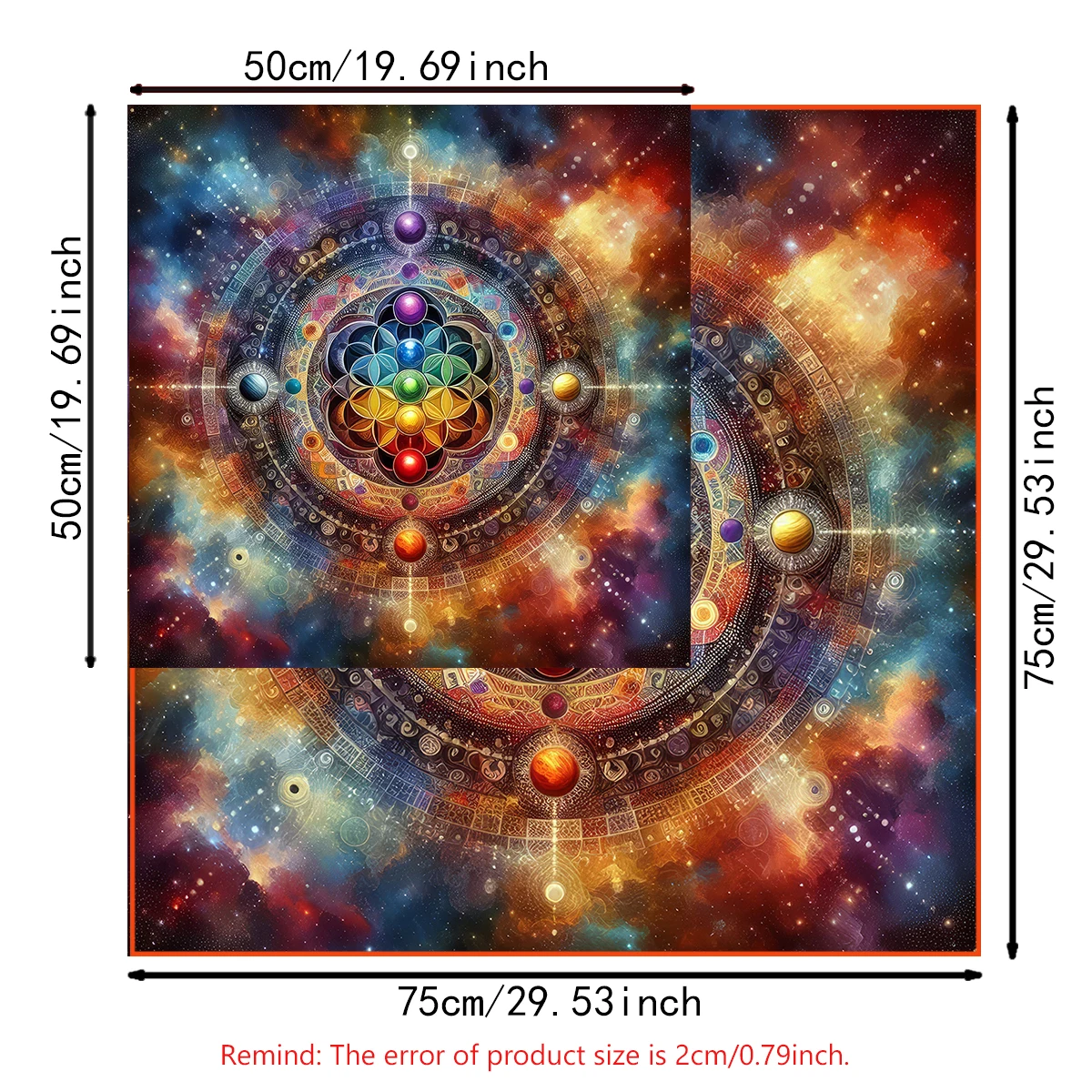 مخدر زهرة الحياة الشاكرات التارو التارو القماش لنشر التارو القراءة القماش العرافة مذبح القماش علم التنجيم ديكور المنزل #3