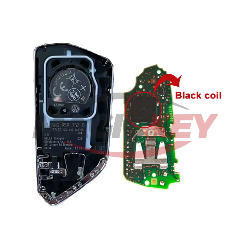 MAGICKEY 100% OEM 5HG 959 753 B D Original Smart Key 5D Chip 433MHz for MQBevo Golf 8 Tiguan Passat Talagon MEB ID3 ID4 ID6 image 3