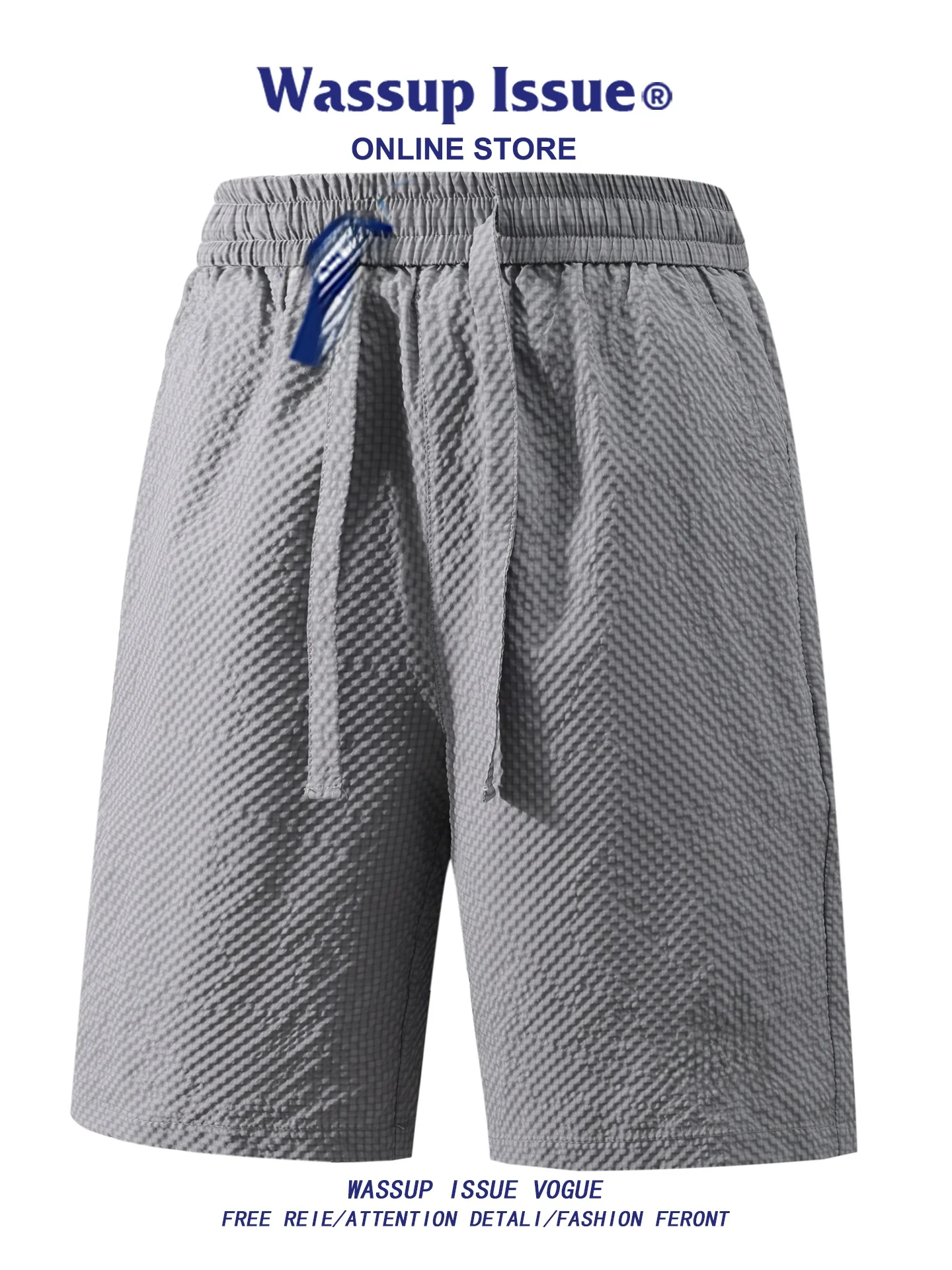 

Wassup Issue American Sle Qui Dry Beach Pants Мужские летние тонкие свободные повседневные брюки длиной пять четвертей Spor Loose Fit orts