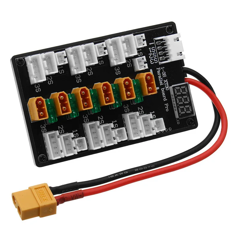1S-3S Lithium Battery Balance Charger Accessories XT60 Adapter B6 Expansion XT30 Parallel Charging Board Upgraded Version