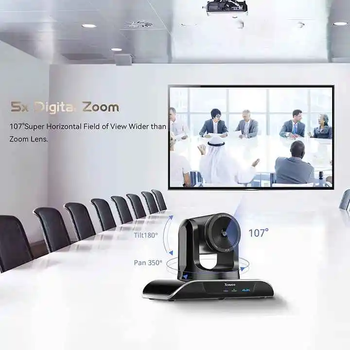 New TENVO-VHD Series AI 4K Camera Ptz Conferencing System Al-Powered Auto Tracking for  Meeting Living Stream