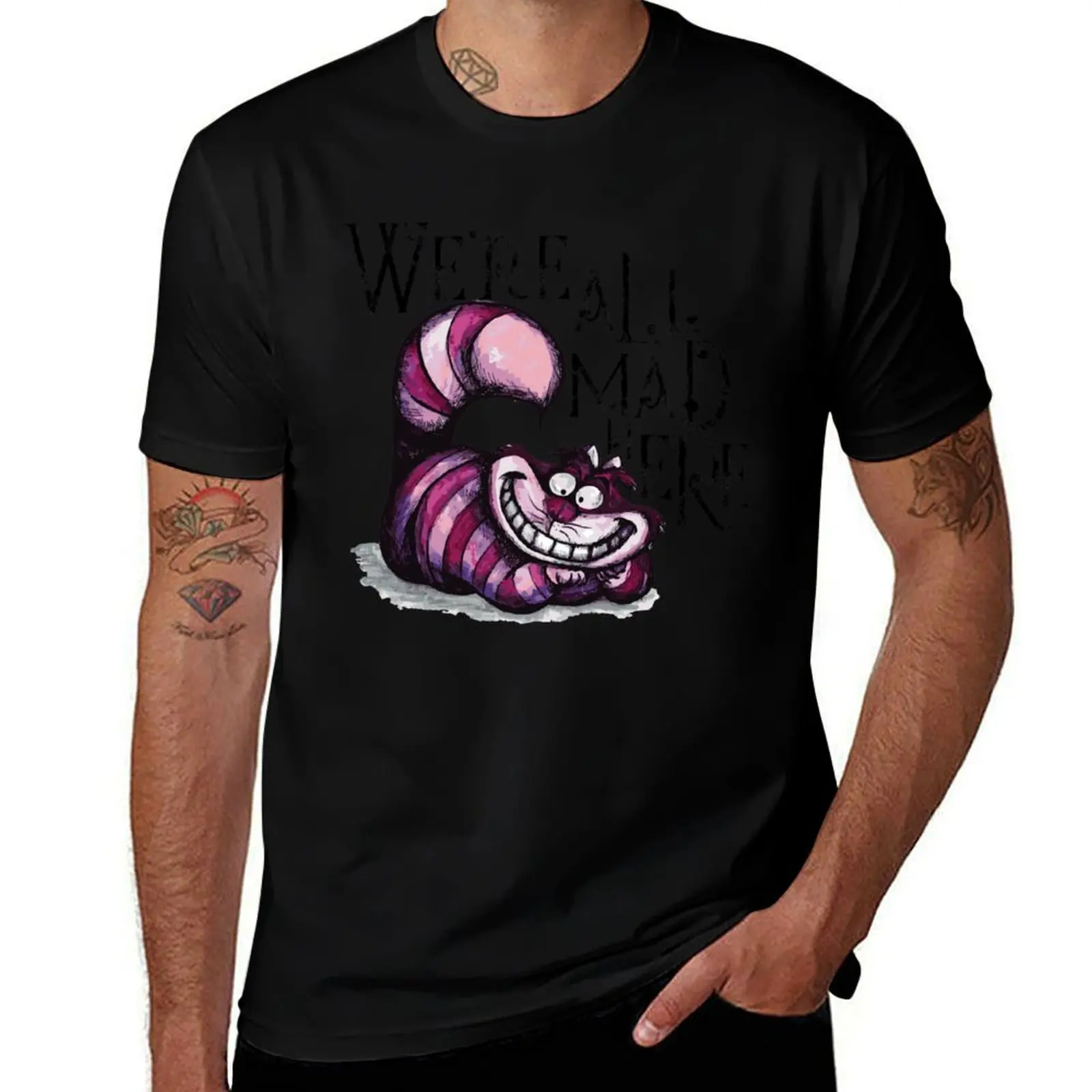 

We're All Mad Here Classic T-Shirt anime t shirts oversize cotton t shirt man funny t shirts man T-shirt