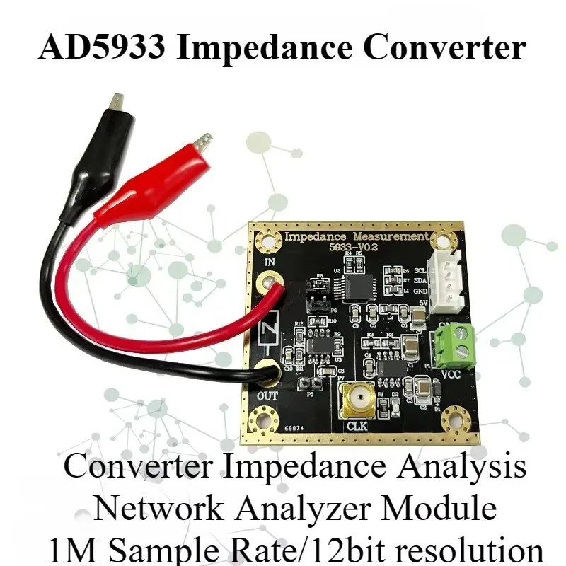 SmCpAD5933 Impedance Converter Network Analyzer Module 1M Sample Rate 12bit Resolution Measurement Resistance