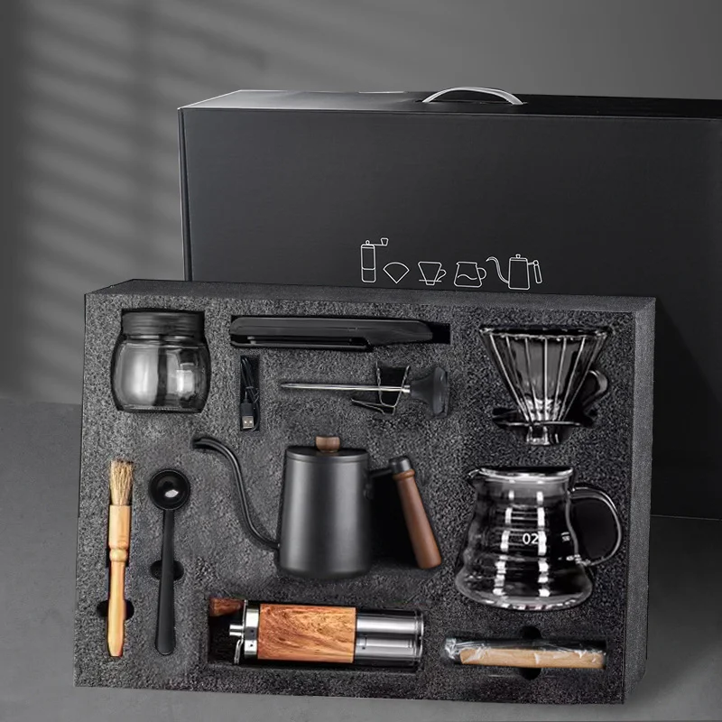 Hand-brewed coffee maker set portable company annual meeting business gift outdoor boutique hand-brewed coffee gift box