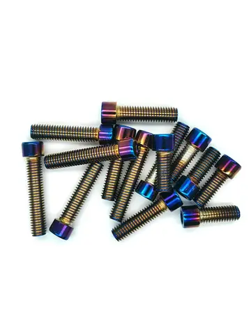 M5 M6 M8 M10 304 Hex Hexagon Socket Screws Alloy Steel Titanium Plating Gold Screw Length