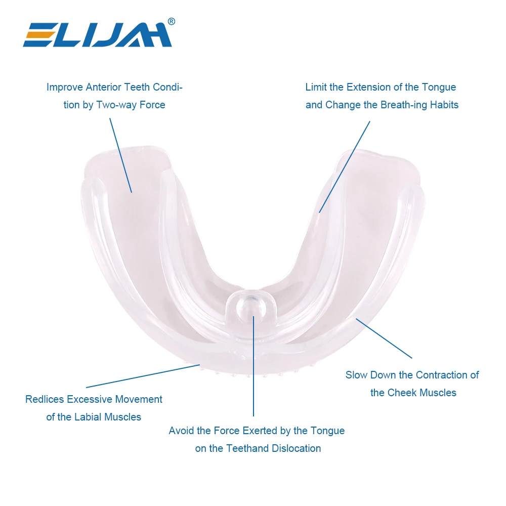 ELIJAH 3 Stages Dentistry Orthodontics Braces For Teeth Invisible Silicone Dental Aligners Anti-Snoring Device Teeth Correction