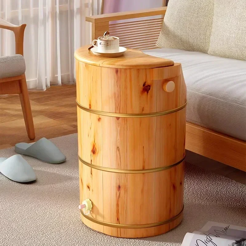 

Health preservation foot bath Household solid wood fumigation Foot washing bucket Wooden