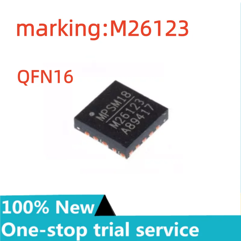 2-20pcs %new stock Silk-screened M26123 MP26123DR-LF-Z packaged QFN-16 lithium battery charger charging chip