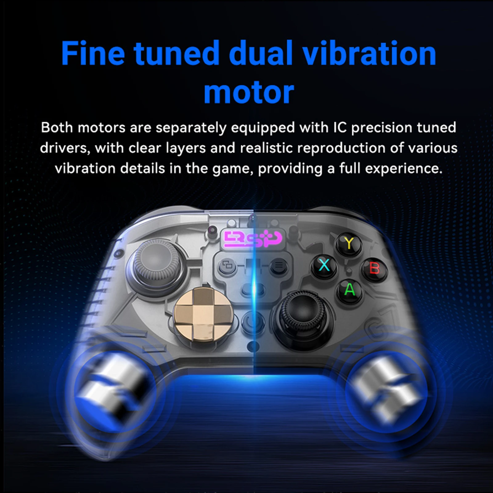 PC Joystick Controller with Hall Effect Anti-Drift Joystick 2.4G & Wired 1000Hz Polling Rate for Windows PC Steam & Android