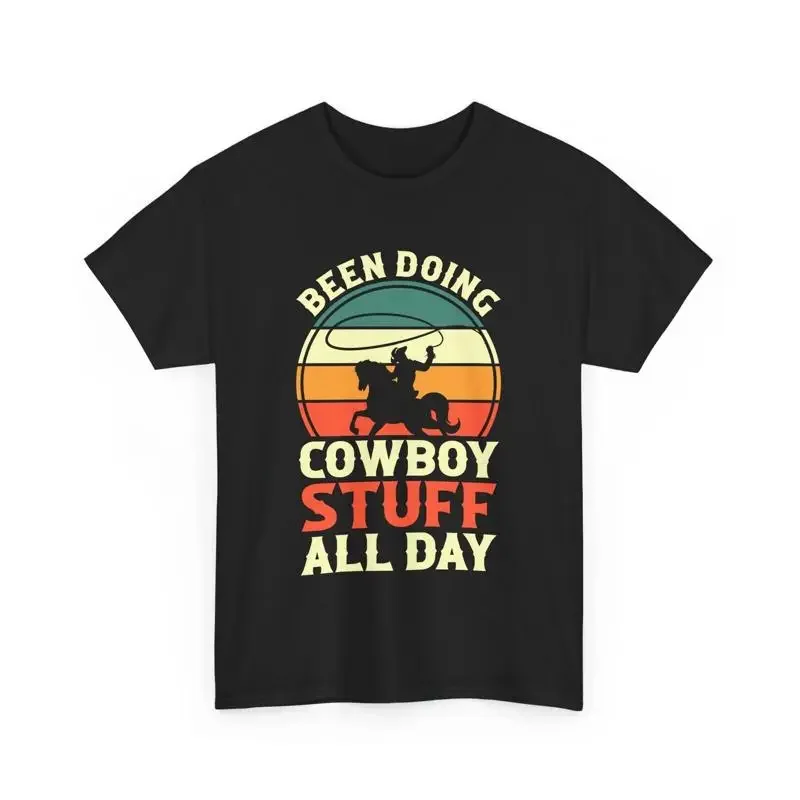 تي شيرت رعاة البقر المضحك من Western Country Rodeo طوال اليوم #1